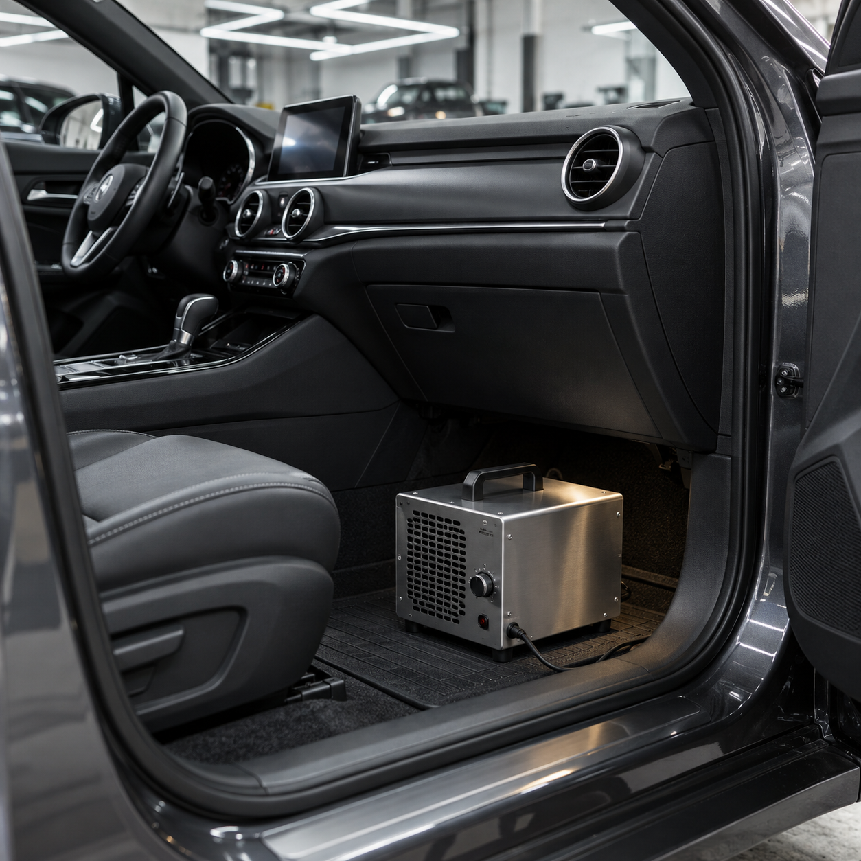 Imagem ilustrativa de equipamento para tratamento do interior do carro